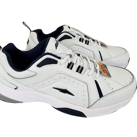 Avia Mens Leather Walking Shoes 8 4E Extra Wide Memory Foam Lace-up Lightweight - Picture 6 of 11